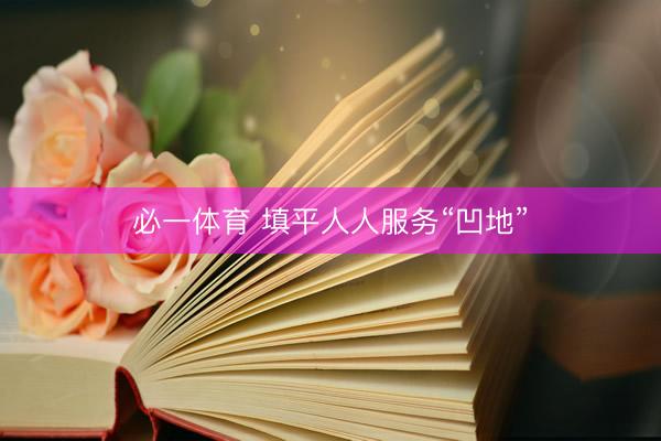 必一体育 填平人人服务“凹地”